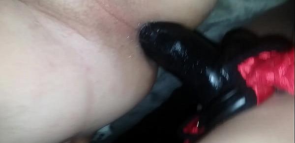  Hott Wife pegging husbands tight little ass